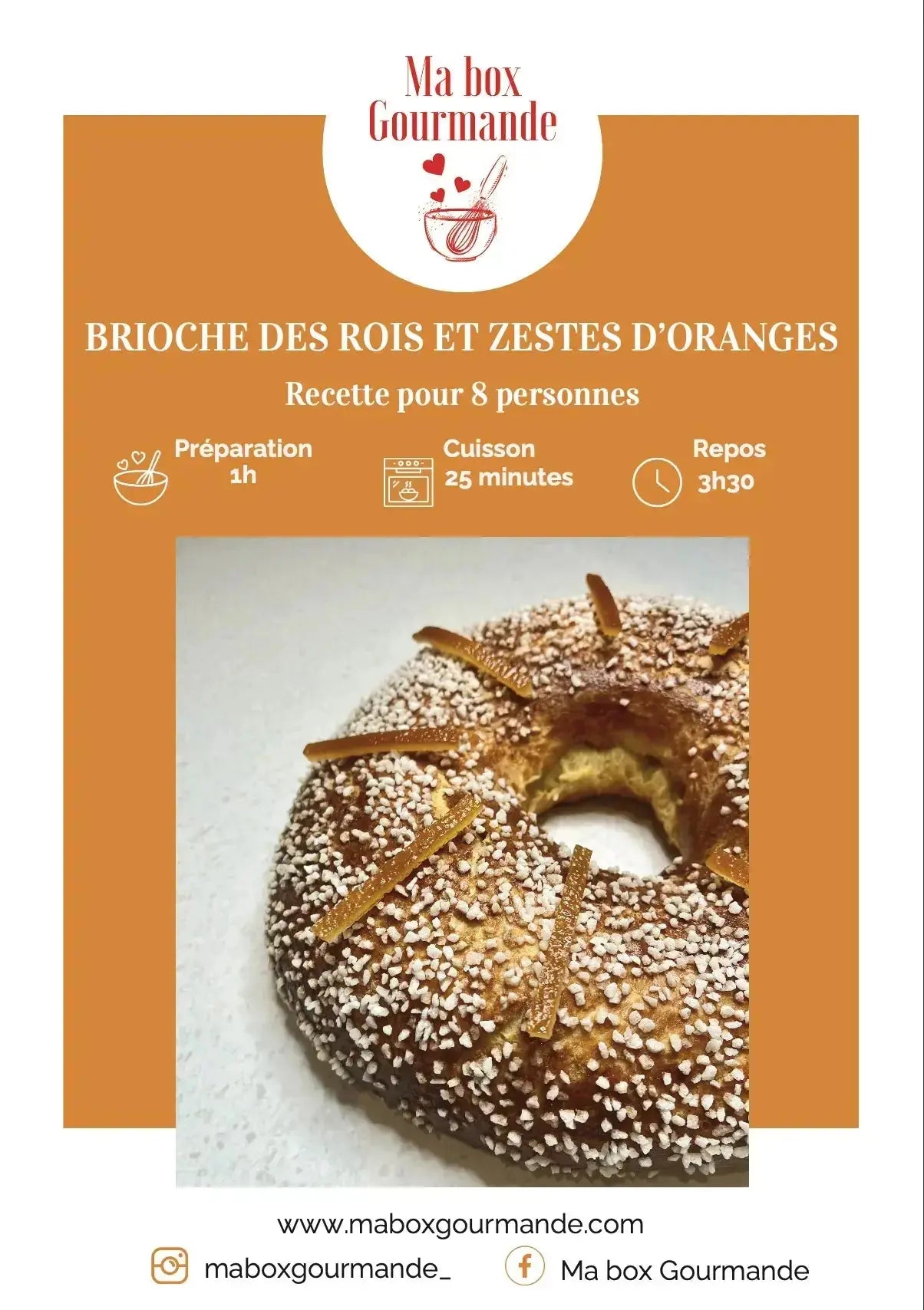box brioche des rois zestes d oranges ma box gourmande contenu