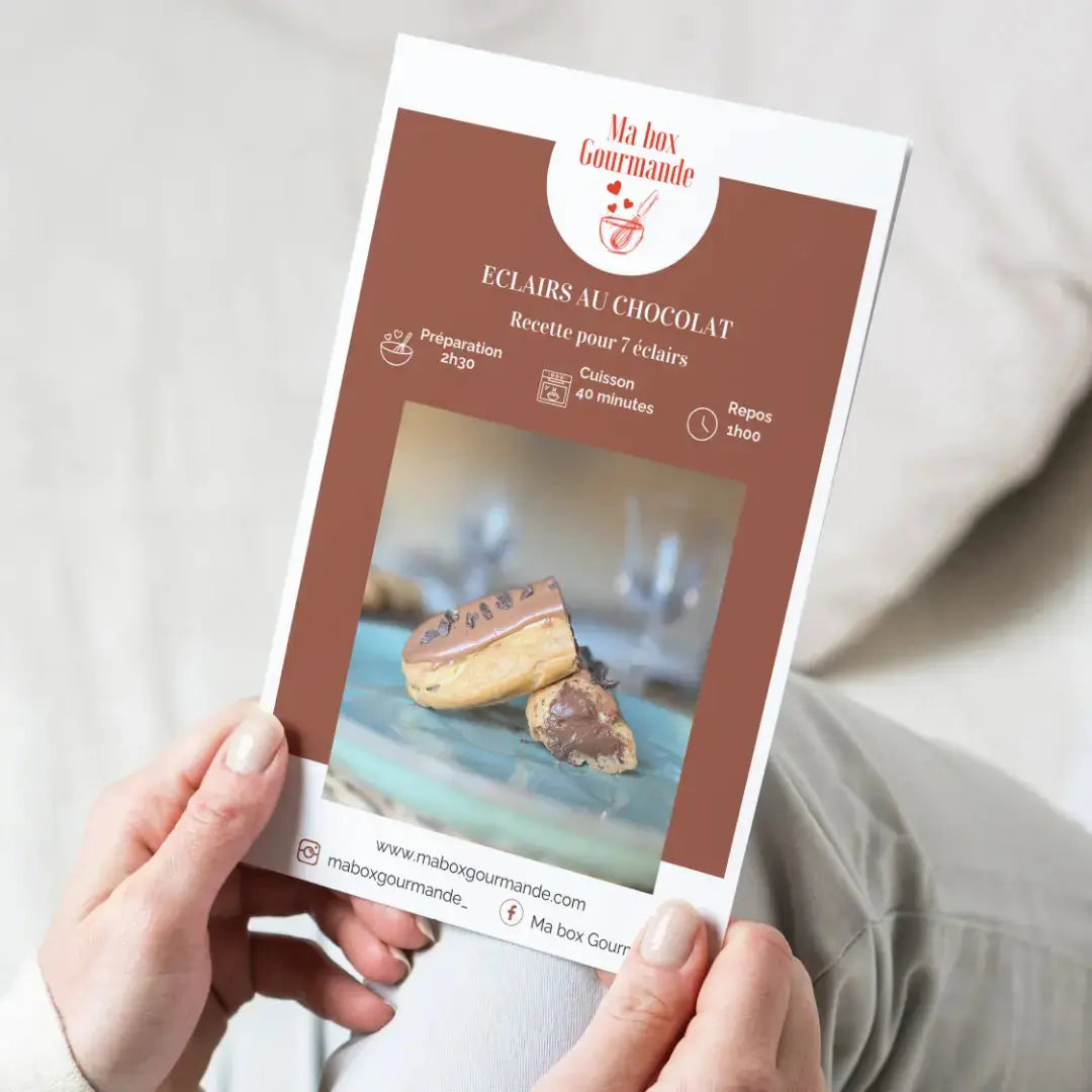 Livret recette éclairs au chocolat