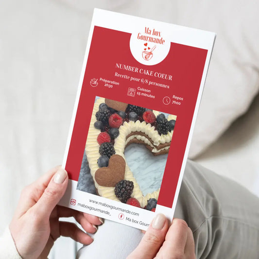 BOX NUMBER CAKE COEUR Ma Box Gourmande