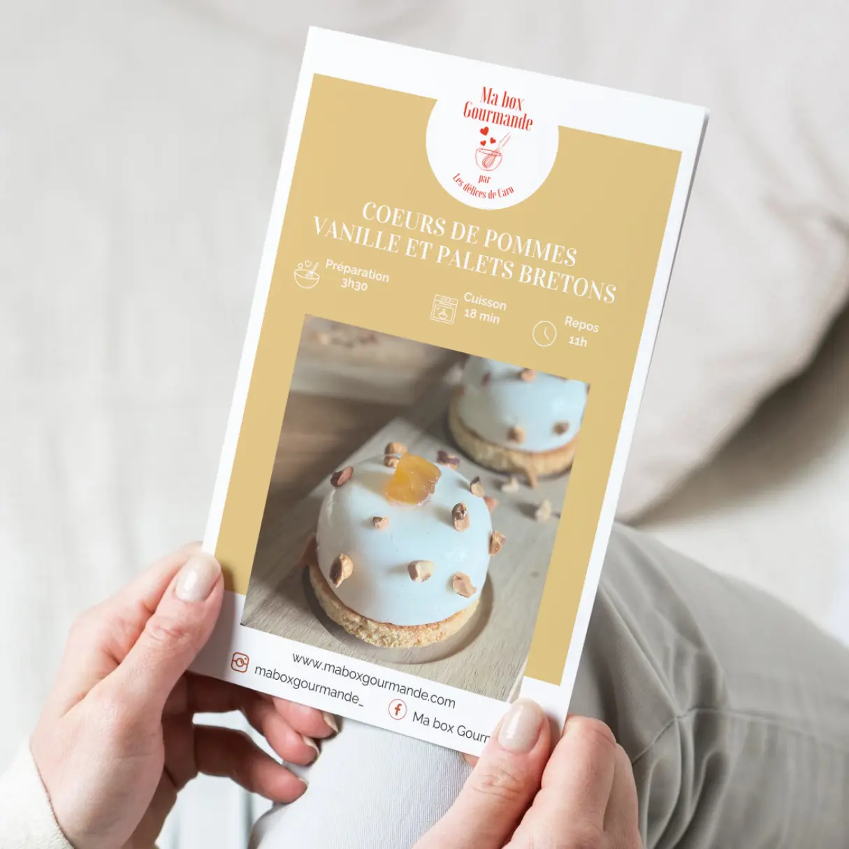 Cours vidéo Recette Coeurs de Pomme Vanille et Palets Bretons Ma Box Gourmande