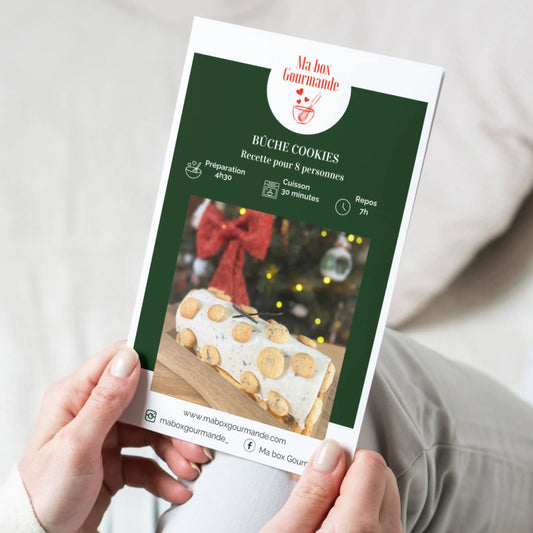 Cours vidéo – Bûche de Noël façon Cookies (ultra gourmande & facile) Ma Box Gourmande